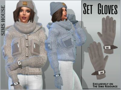 SET Women’S Gloves Sims 4 CC