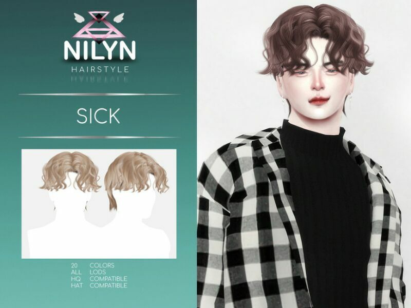 Sick Hair – NEW Mesh By Nilyn Sims 4 CC