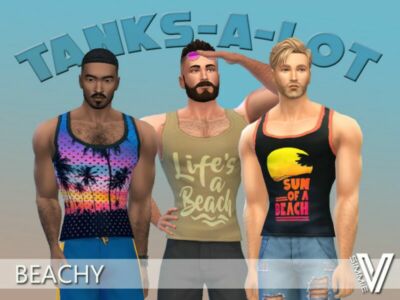 Simmiev Tanks-A-Lot Beachy By Simmiev Sims 4 CC