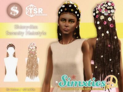 “ / Simxties Serenity Hairstyle” Sims 4 CC