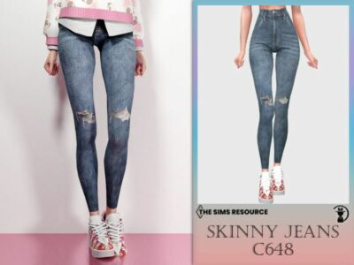 Skinny Jeans C648 By Turksimmer Sims 4 CC