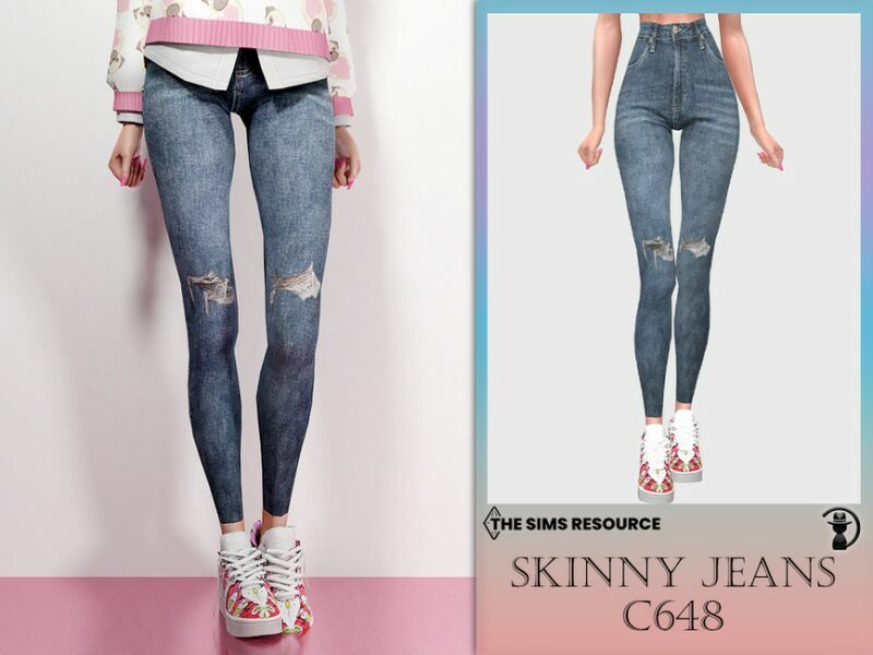 Skinny Jeans C648 By Turksimmer Sims 4 CC