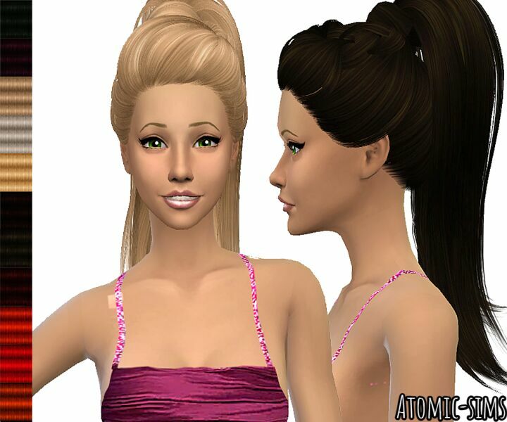 Skysims Hair 137 Retexture By Atomic-Sims Sims 4 CC