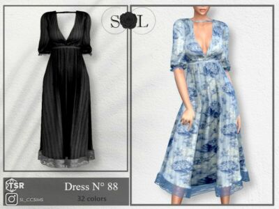 Sl_Dress_88 Sims 4 CC