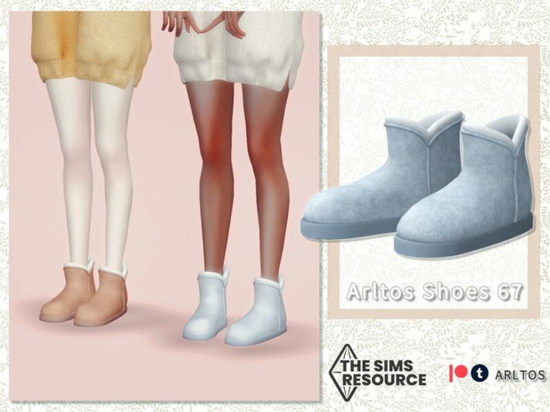 Snow Boots / 67 By Arltos Sims 4 CC