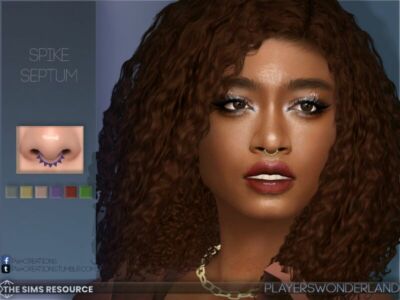 Spike Septum By Playerswonderland Sims 4 CC