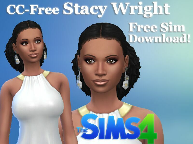 Stacy Wright Cc-Free SIM Download By VTK Sims 4 CC