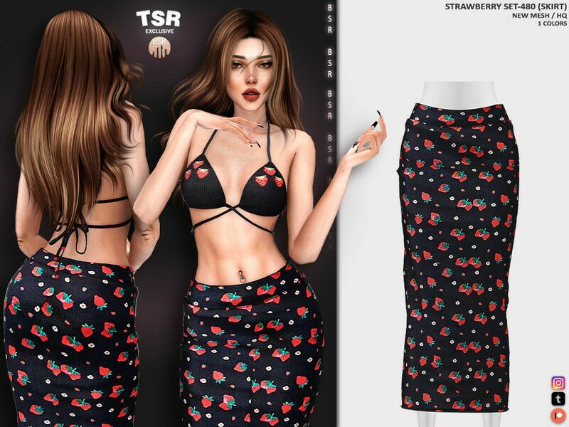 Starwberryset-480 (Skirt) BD1265 By Busra-Tr Sims 4 CC