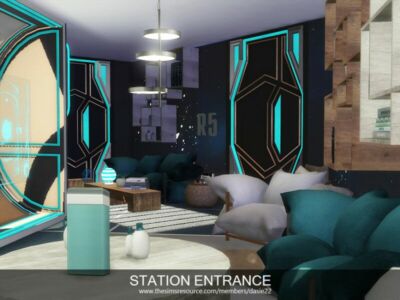 Station Entrance By Dasie2 Sims 4 CC