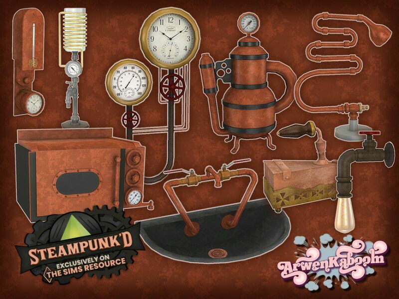 Steampunked Goodies By Arwenkaboom Sims 4 CC