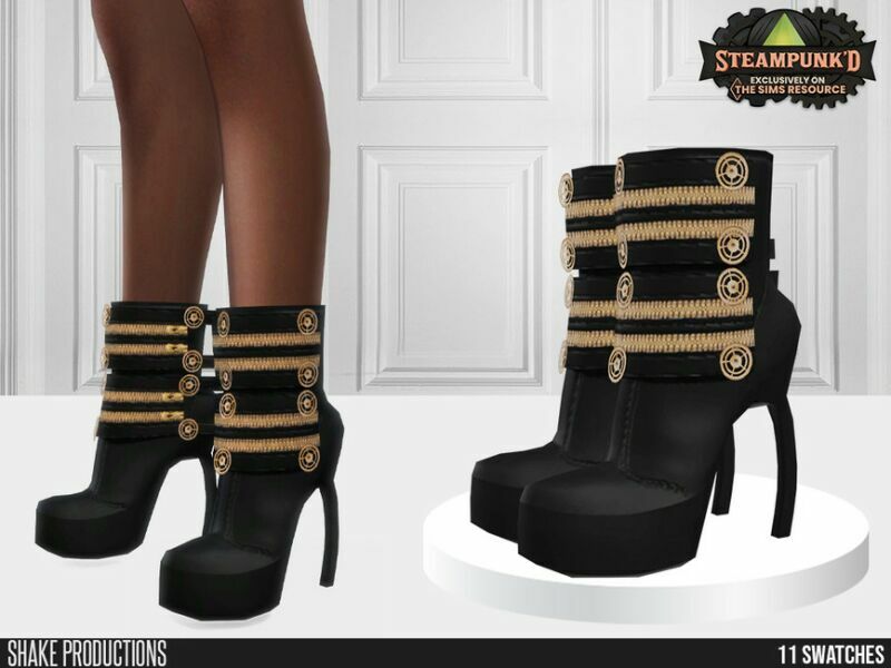 Steampunked High Heels 1 By Shakeproductions Sims 4 CC