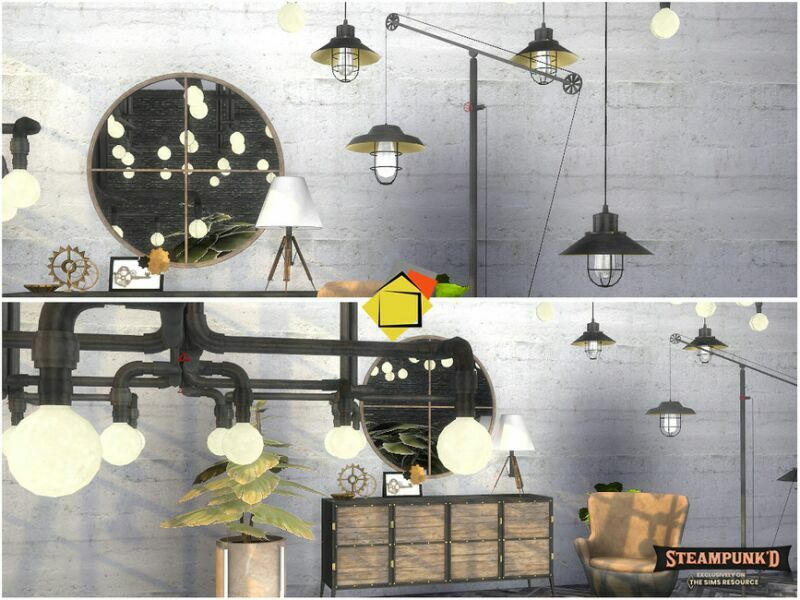 sims 4 cc steampunked nautilus lightings by onyxium 2