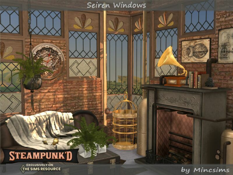 Steampunked – Seiren Windows By Mincsims Sims 4 CC