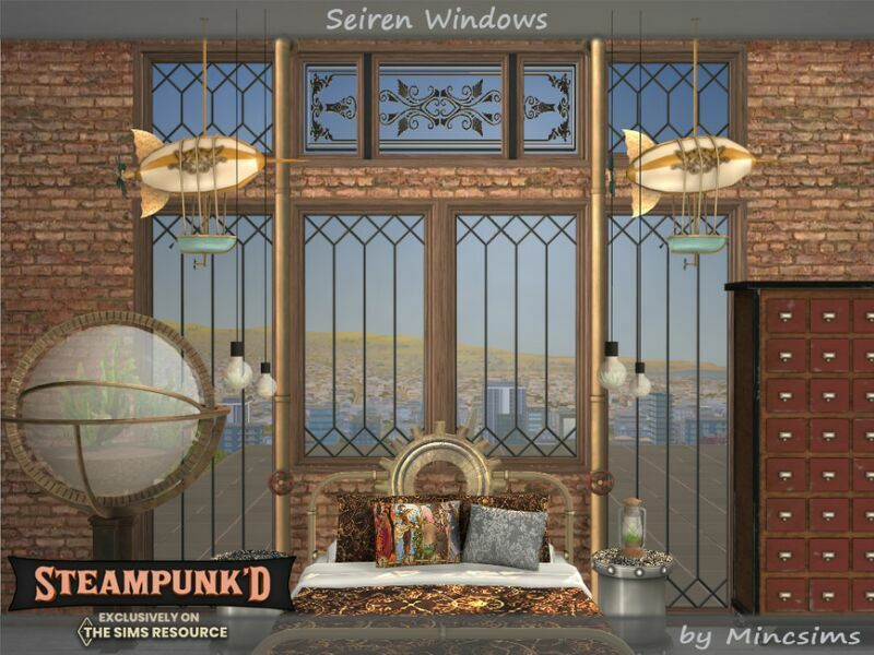 sims 4 cc steampunked seiren windows by mincsims 7