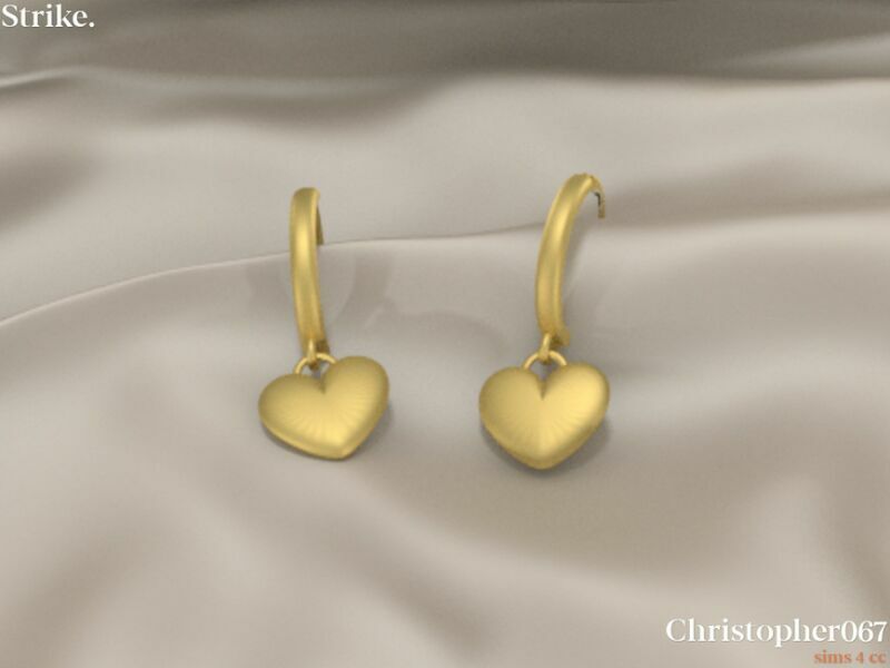 sims 4 cc strike earrings by christopher067 3