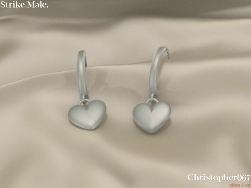 sims 4 cc strike earrings male by christopher067 3