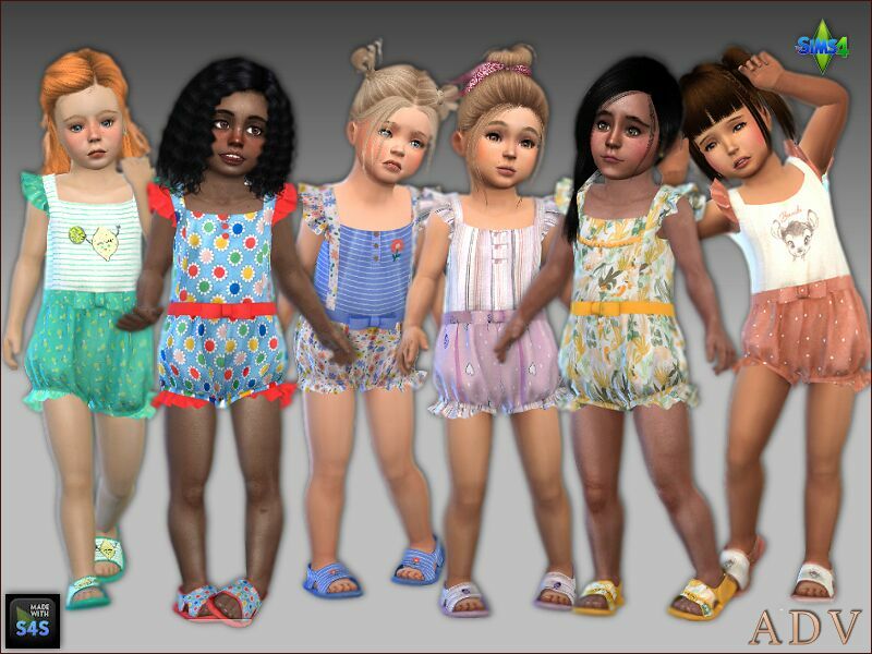 Summer Outfits For Toddler Girls Sims 4 CC