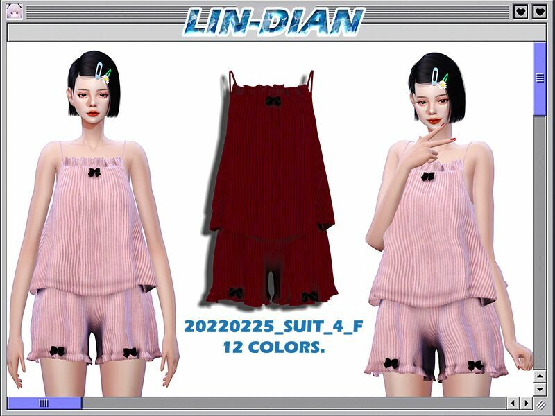 Summer Pajamas Sims 4 CC