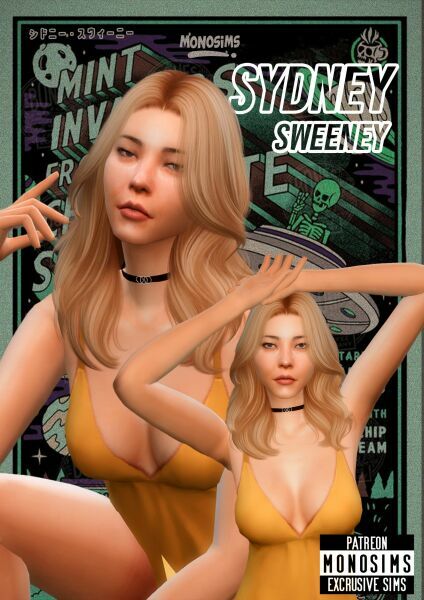 sims 4 cc sydney sweeney sims by monosims 3