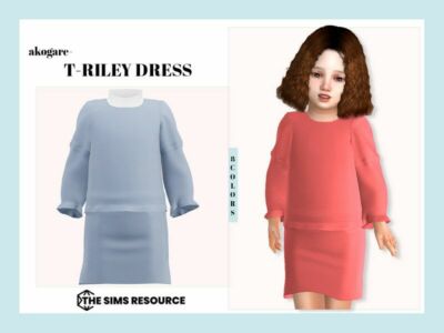 T-Riley Dress Sims 4 CC