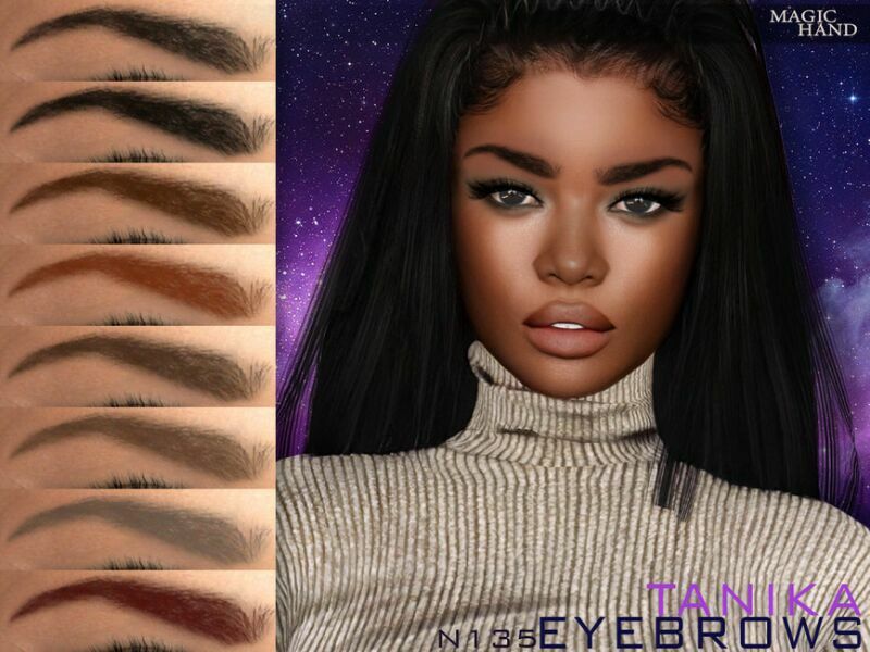 Tanika Eyebrows N135 By Magichand Sims 4 CC