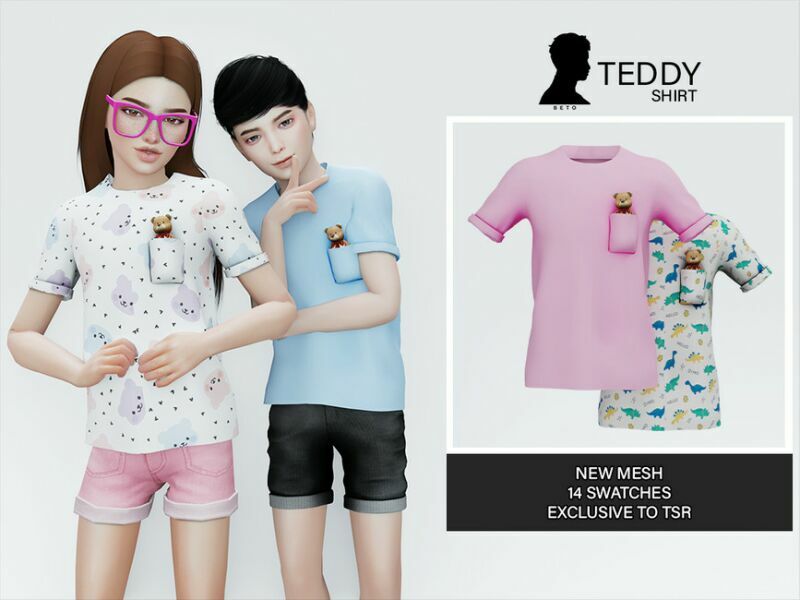 Teddy (Shirt) Sims 4 CC