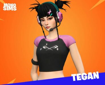 Tegan Fortnite Sims / CC By Monosims Sims 4 CC