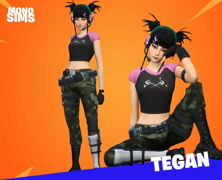 sims 4 cc tegan fortnite sims cc by monosims 2