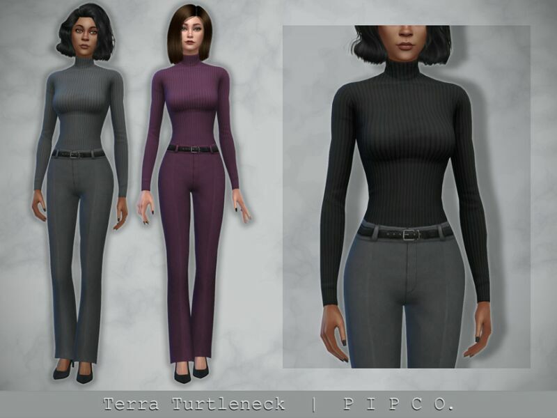 Terra Turtleneck. By Pipco Sims 4 CC