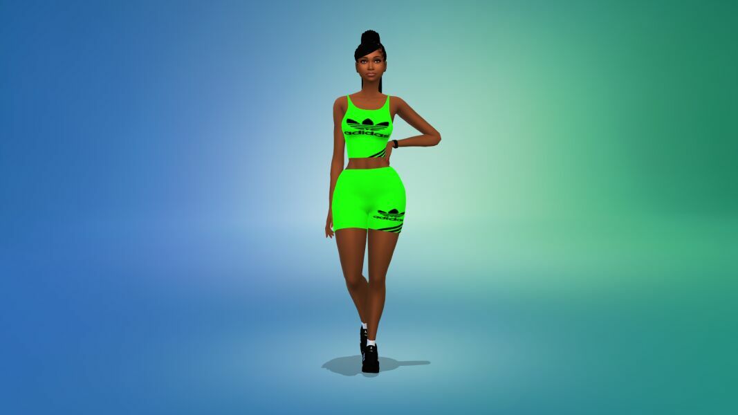 sims 4 cc the 2 in 1 af adidas active wear outfit by vtk 6