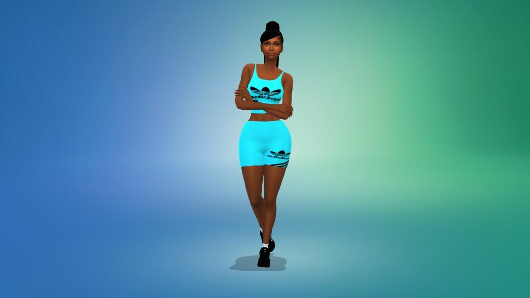 sims 4 cc the 2 in 1 af adidas active wear outfit by vtk 7