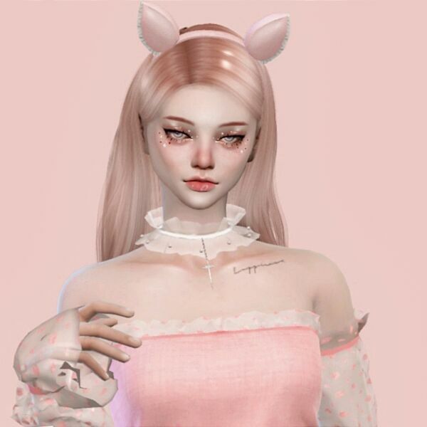 sims 4 cc the recreate kawaii girl 2020 by hedennychen 4