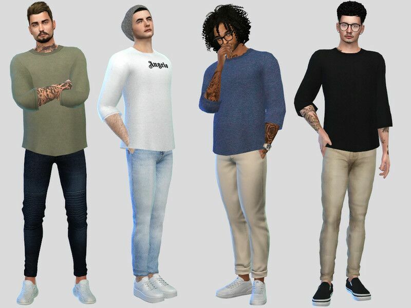 Three-Quarter TEE By Mclaynesims Sims 4 CC