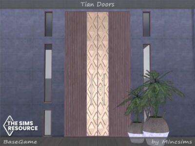 Tian Doors By Mincsims Sims 4 CC