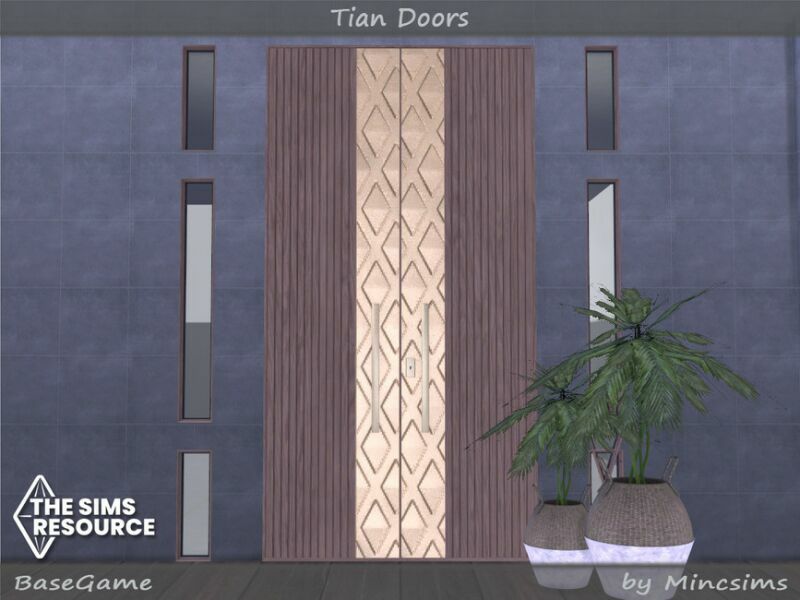 Tian Doors By Mincsims Sims 4 CC