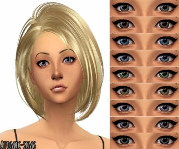 Tifa Eyes NO.15 Conversion By Atomic-Sims Sims 4 CC