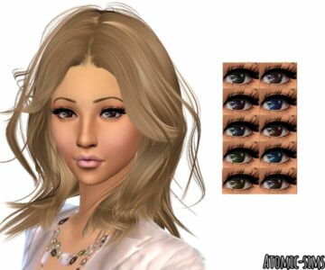 Tifa Eyes NO.32 Conversion By Atomic-Sims Sims 4 CC