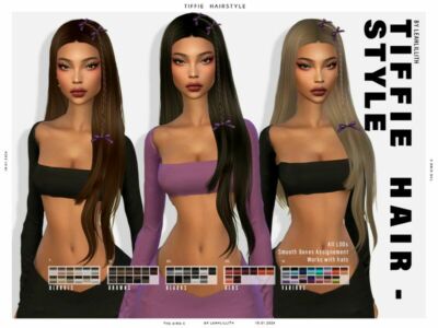 Tiffie Hairstyle Sims 4 CC