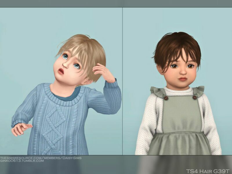 Toddler Hair G39T By Daisy-Sims Sims 4 CC