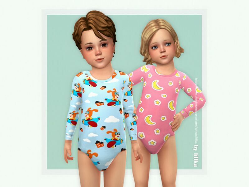 Toddler Onesie 18 By Lillka Sims 4 CC