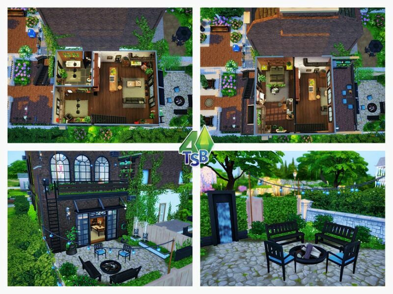 sims 4 cc townhouse clay glyph no cc by bozena 3