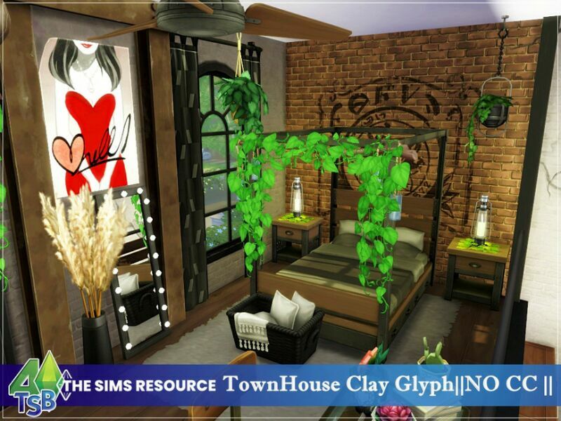 sims 4 cc townhouse clay glyph no cc by bozena 6