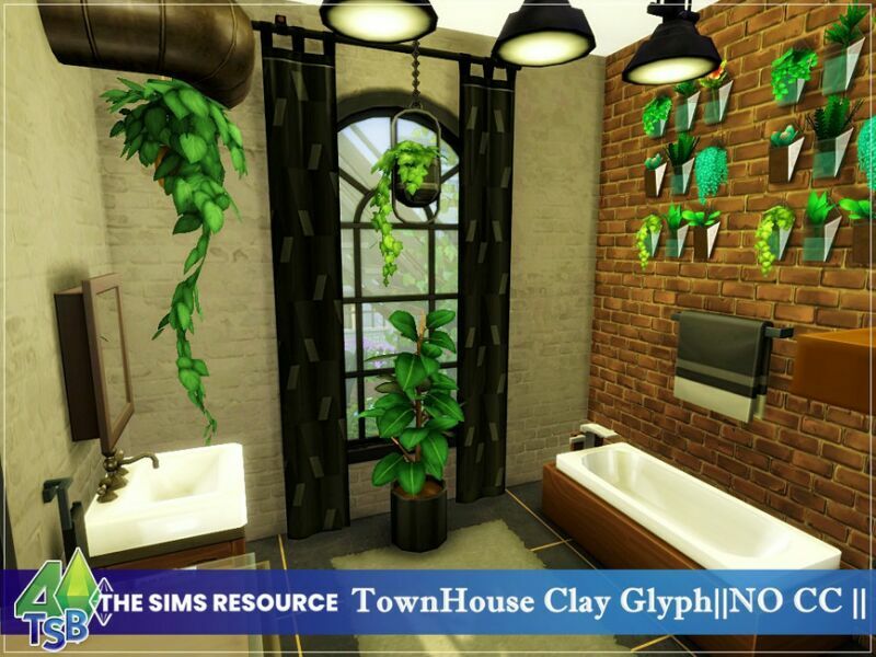 sims 4 cc townhouse clay glyph no cc by bozena 7