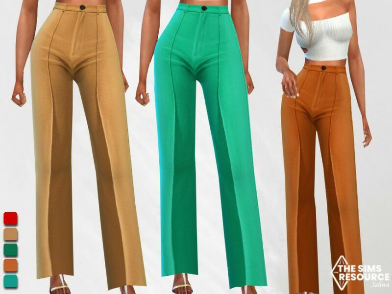 Trendy Oversize Trouser Pants By Saliwa Sims 4 CC