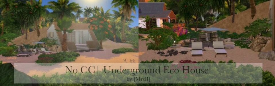 Underground ECO House |CC Free By Mrsbarbiex3 Sims 4 CC