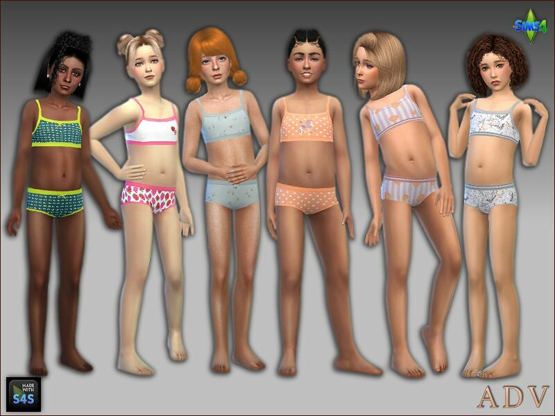 Underwear For Girls Sims 4 CC