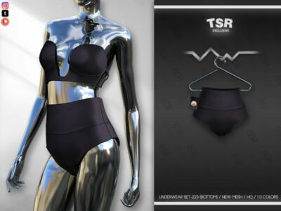 Underwear SET-223 (Bottom) BD702 By Busra-Tr Sims 4 CC