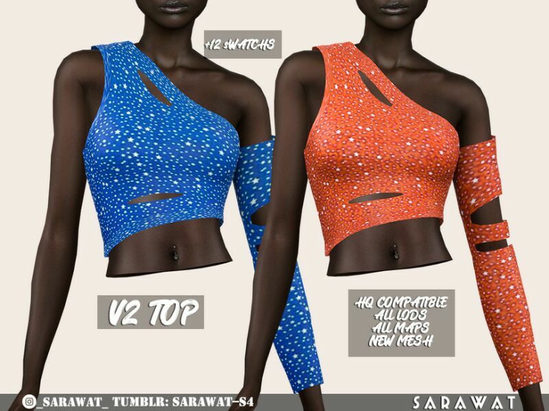 V2 TOP By Sarawat Sims 4 CC