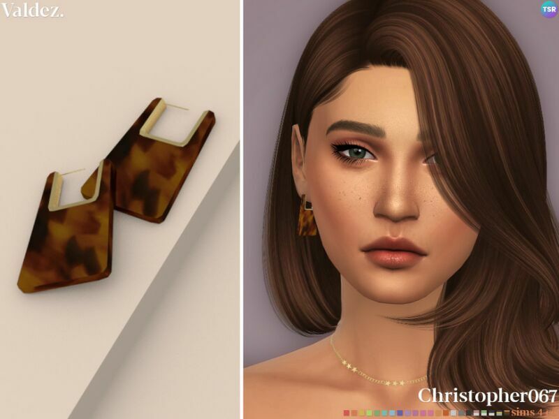 Valdez Earrings By Christopher067 Sims 4 CC