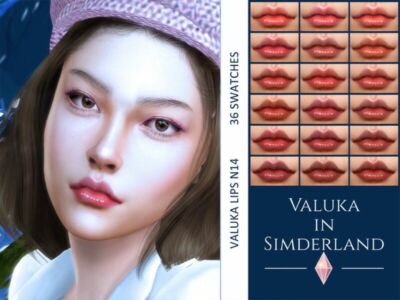 Valuka – Lips N14 By Valuka Sims 4 CC